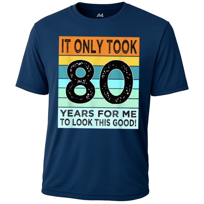 80th Birthday Turning 80 Years Old Cooling Performance Crew T-Shirt