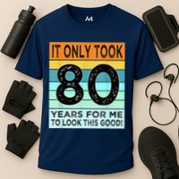 80th Birthday Turning 80 Years Old Cooling Performance Crew T-Shirt