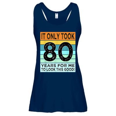 80th Birthday Turning 80 Years Old Ladies Essential Flowy Tank