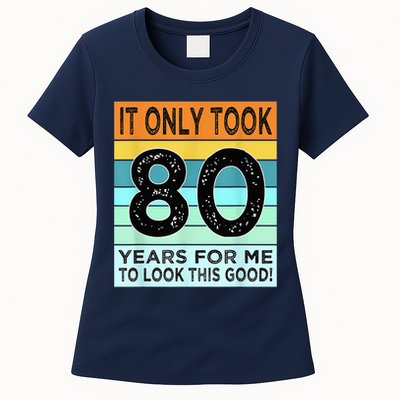 80th Birthday Turning 80 Years Old Womens T-Shirt