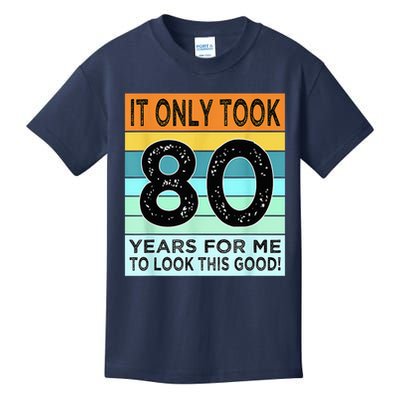 80th Birthday Turning 80 Years Old Kids T-Shirt