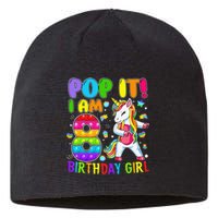 8th Birthday Unicorn Fidget Pop It Birthday 8 Year Old Cute Sustainable Beanie