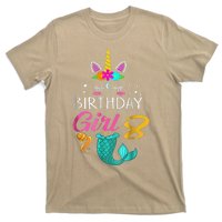 8th Birthday Unicorn Mermaid Tail 8 Years Old T-Shirt