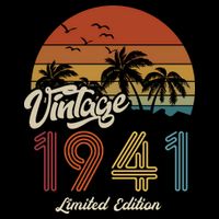 82nd Birthday Vintage Limited Edition 1941 Flatbill Hat