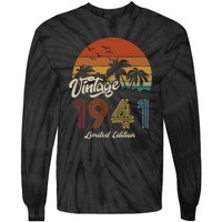 82nd Birthday Vintage Limited Edition 1941 Tie-Dye Long Sleeve Shirt