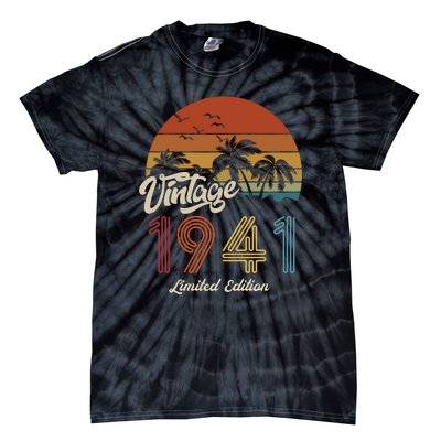 82nd Birthday Vintage Limited Edition 1941 Tie-Dye T-Shirt