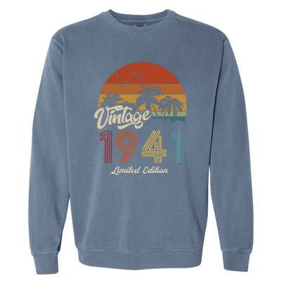 82nd Birthday Vintage Limited Edition 1941 Garment-Dyed Sweatshirt