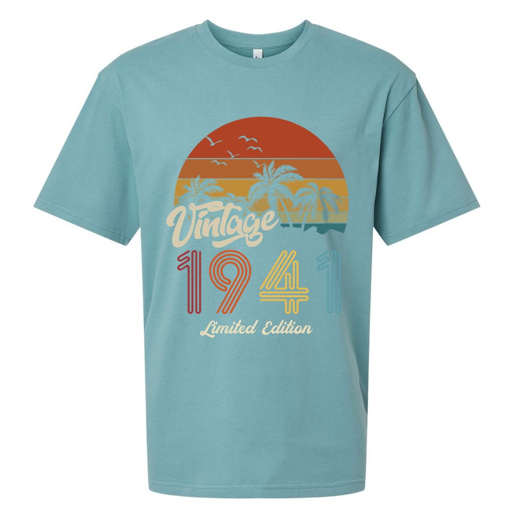 82nd Birthday Vintage Limited Edition 1941 Sueded Cloud Jersey T-Shirt