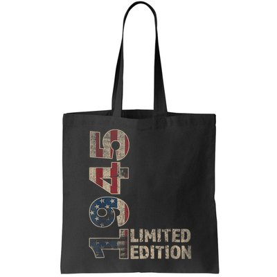 80th Birthday Vintage Born 1945 Turning 80 Year Old Bag