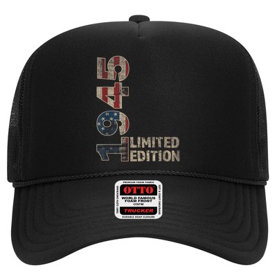 80th Birthday Vintage Born 1945 Turning 80 Year Old Trucker Hat
