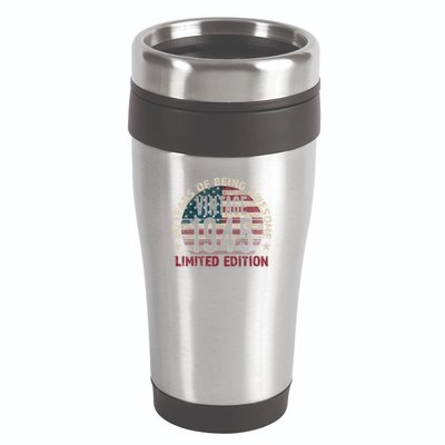 80th Birthday Vintage Born 1945 Turning 80 Year Old 16oz Travel Tumbler