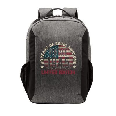 80th Birthday Vintage Born 1945 Turning 80 Year Old Vector Backpack