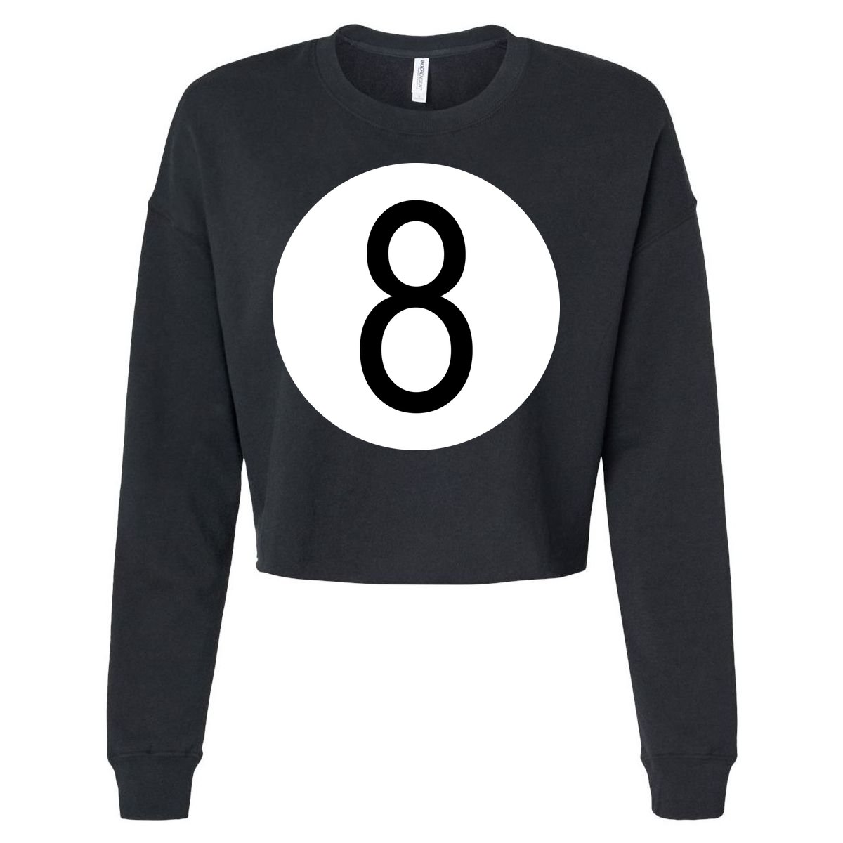 8 Ball Vintage Cropped Pullover Crew