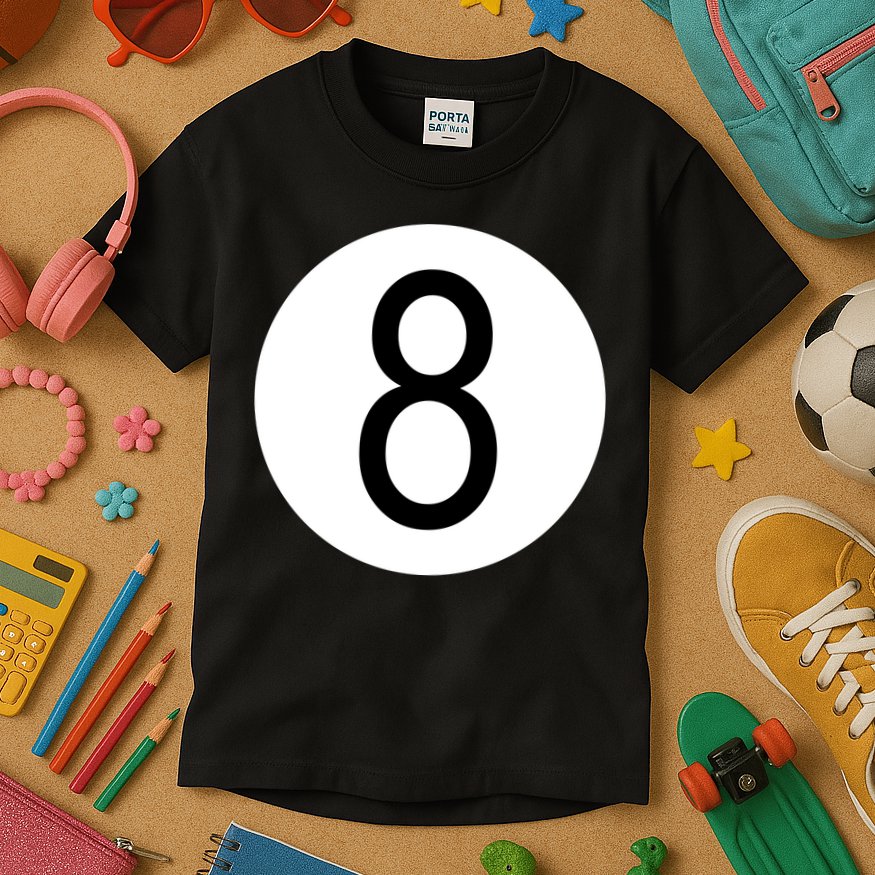8 Ball Vintage Kids T-Shirt