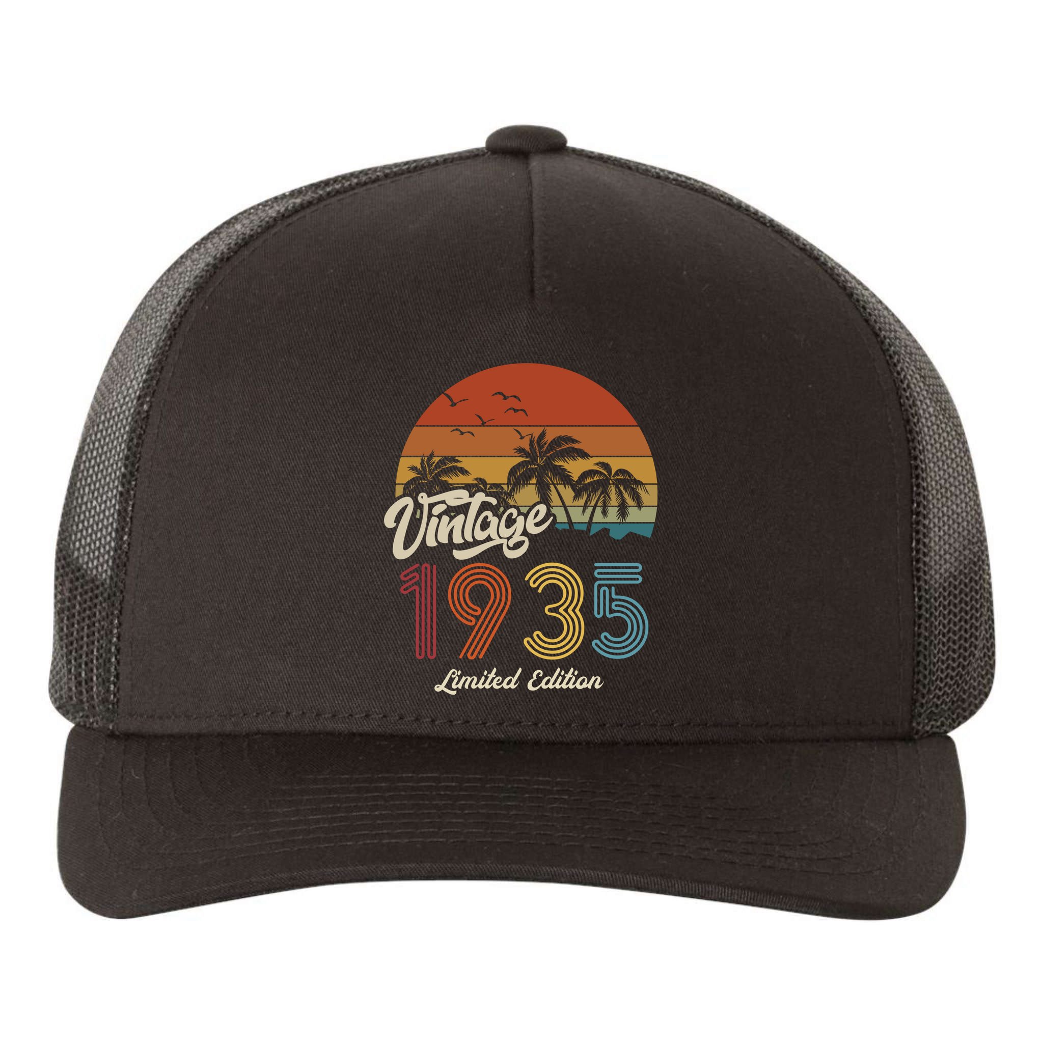 88th Birthday Vintage Limited Edition 1935 Yupoong Adult 5-Panel Trucker Hat