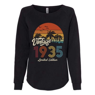 88th Birthday Vintage Limited Edition 1935 Womens California Wash Sweatshirt