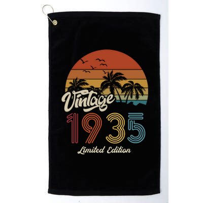 88th Birthday Vintage Limited Edition 1935 Platinum Collection Golf Towel