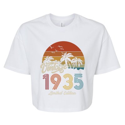 88th Birthday Vintage Limited Edition 1935 Bella+Canvas Jersey Crop Tee