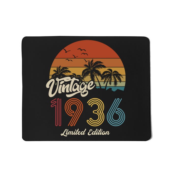 87th Birthday Vintage Limited Edition 1936 Mousepad