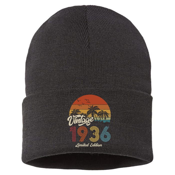 87th Birthday Vintage Limited Edition 1936 Sustainable Knit Beanie