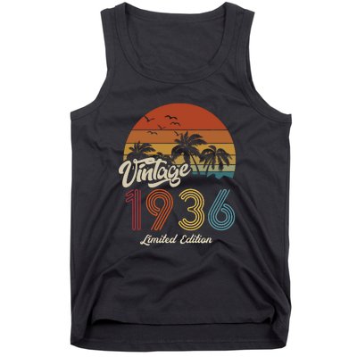 87th Birthday Vintage Limited Edition 1936 Tank Top