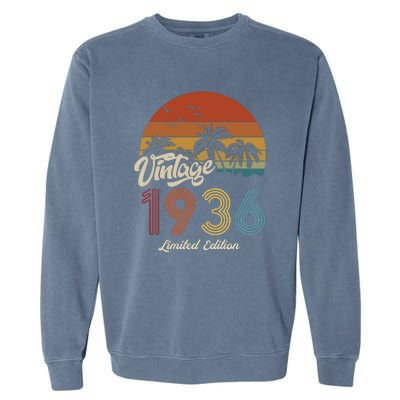 87th Birthday Vintage Limited Edition 1936 Garment-Dyed Sweatshirt