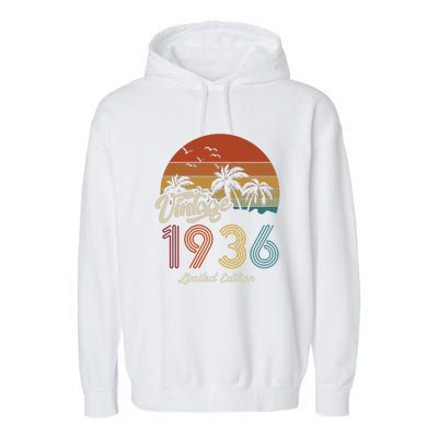 87th Birthday Vintage Limited Edition 1936 Garment-Dyed Fleece Hoodie