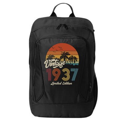 86th Birthday Vintage Limited Edition 1937 City Backpack