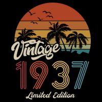 86th Birthday Vintage Limited Edition 1937 Backpack