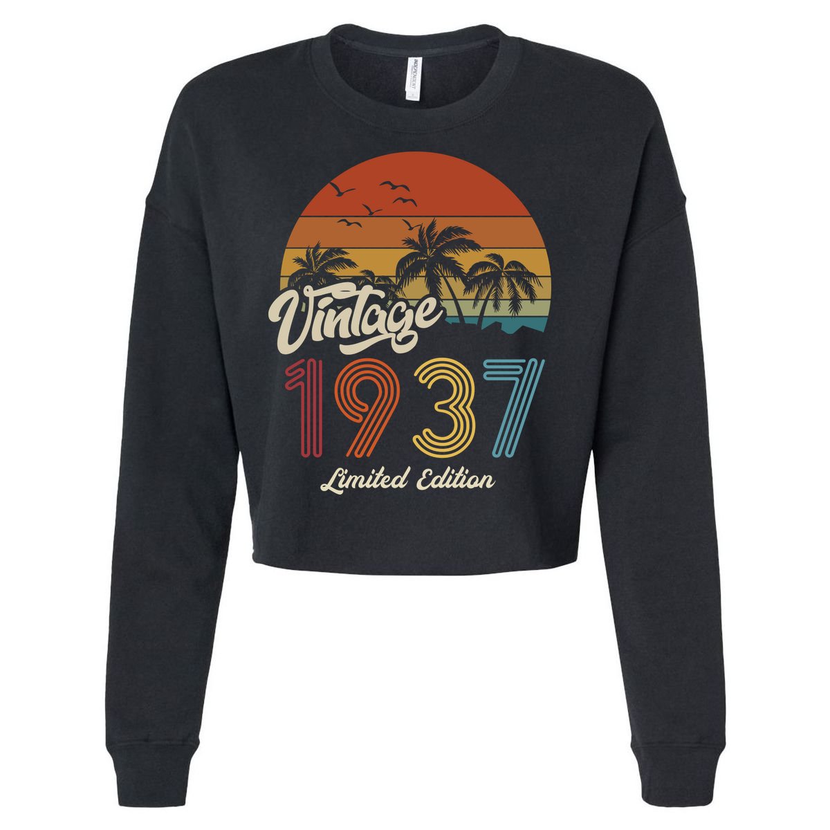 86th Birthday Vintage Limited Edition 1937 Cropped Pullover Crew