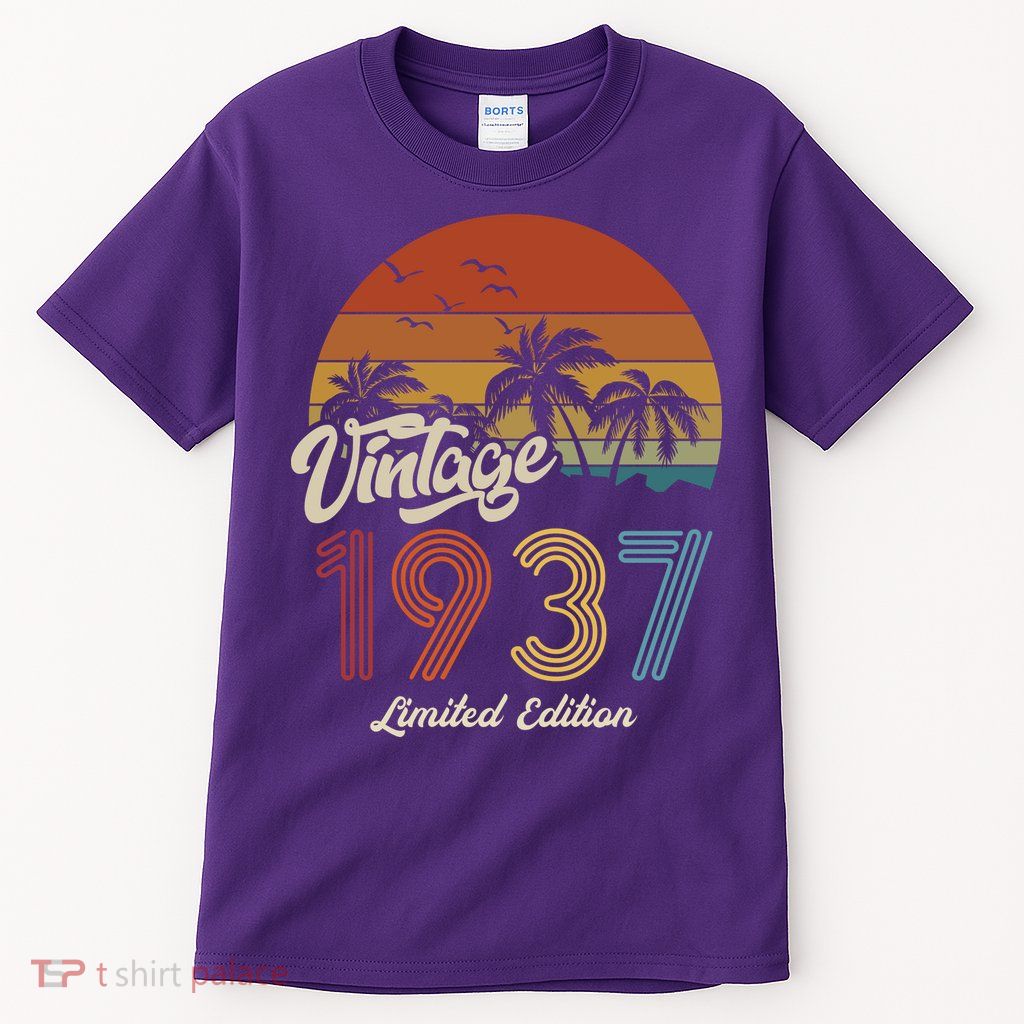 86th Birthday Vintage Limited Edition 1937 Tall T-Shirt