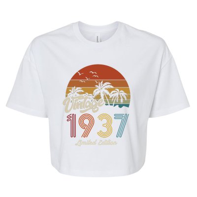 86th Birthday Vintage Limited Edition 1937 Bella+Canvas Jersey Crop Tee