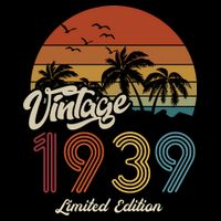 84th Birthday Vintage Limited Edition 1939 Sweatshirt