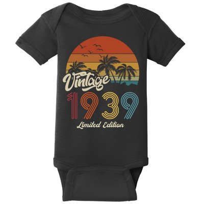 84th Birthday Vintage Limited Edition 1939 Baby Bodysuit