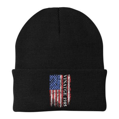 37th Birthday Vintage American Flag 1985 Beanie