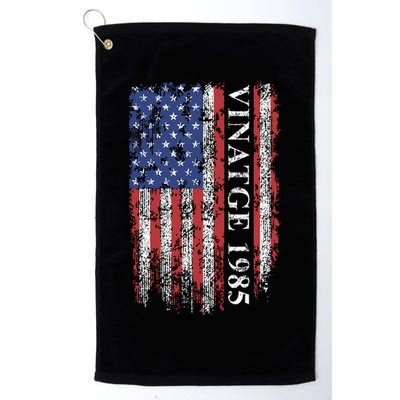 37th Birthday Vintage American Flag 1985 Golf Towel