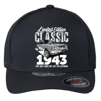 80th birthday Vintage Classic Car 1943 B-day 80 year old Flexfit Unipanel Trucker Cap