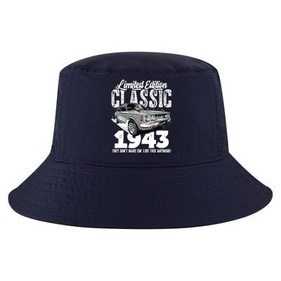 80th birthday Vintage Classic Car 1943 B-day 80 year old Cool Comfort Performance Bucket Hat