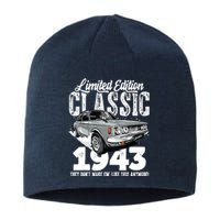 80th birthday Vintage Classic Car 1943 B-day 80 year old Sustainable Beanie