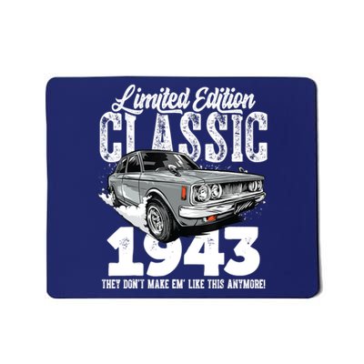 80th birthday Vintage Classic Car 1943 B-day 80 year old Mousepad