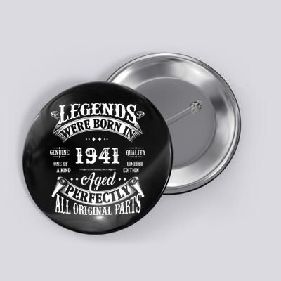 81st Birthday Vintage 1941 Birthday Gift For 81 Birthday Button