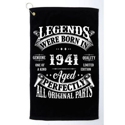 81st Birthday Vintage 1941 Birthday Gift For 81 Birthday Golf Towel