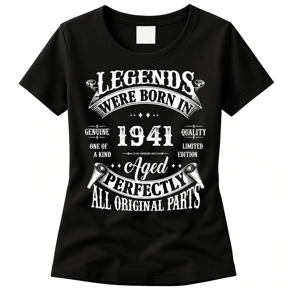 81st Birthday Vintage 1941 Birthday Gift For 81 Birthday Womens T-Shirt