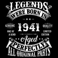81st Birthday Vintage 1941 Birthday Gift For 81 Birthday Womens T-Shirt