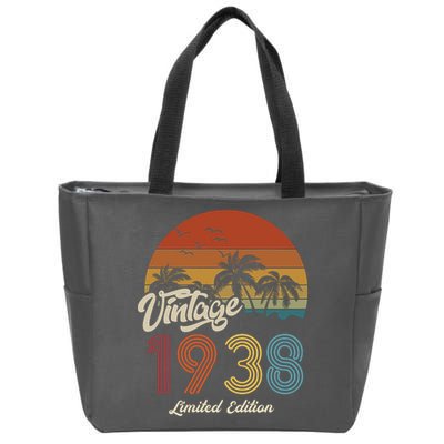 85th Birthday Vintage Limited Edition 1938 Zip Tote Bag