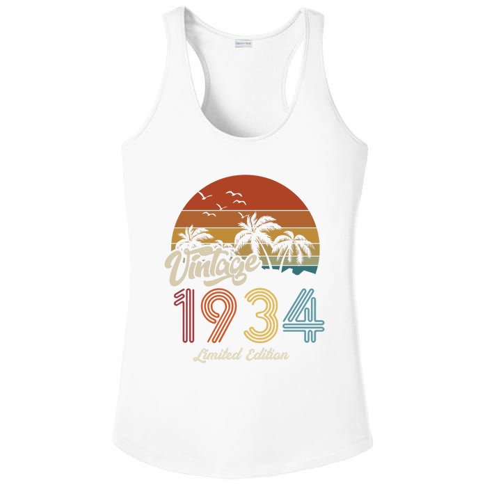 89th Birthday Vintage Limited Edition 1934 Ladies PosiCharge Competitor Racerback Tank