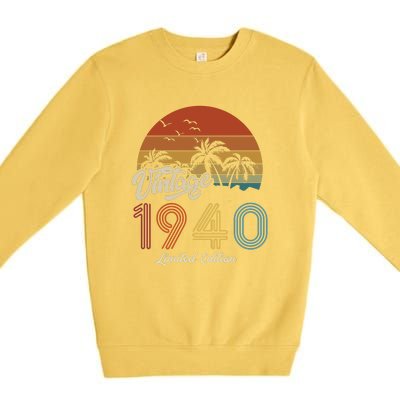 83rd Birthday Vintage Limited Edition 1940 Premium Crewneck Sweatshirt