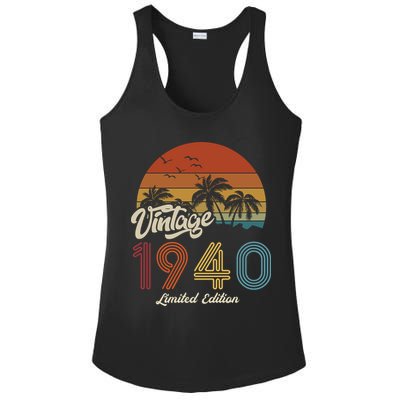 83rd Birthday Vintage Limited Edition 1940 Ladies PosiCharge Competitor Racerback Tank