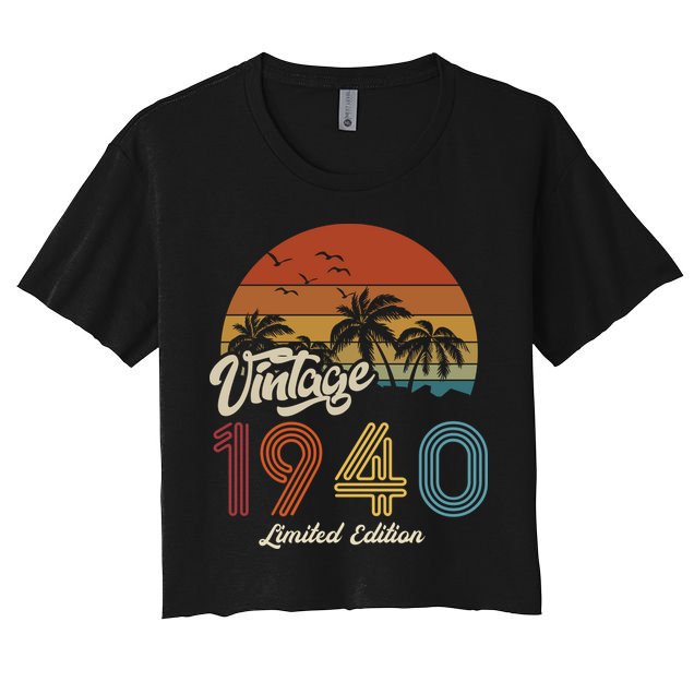 83rd Birthday Vintage Limited Edition 1940 Crop Top