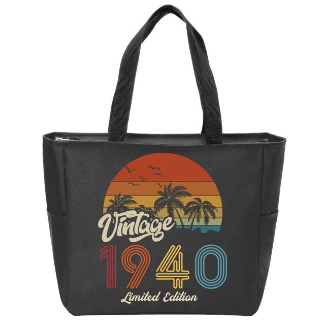 83rd Birthday Vintage Limited Edition 1940 Zip Tote Bag